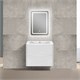 VINCEA База под раковину Paola 600 подвесная, 2 выкатных ящика soft close, G.White VMC-2P600GW - фото 320598