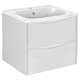 VINCEA База под раковину Paola 600 подвесная, 2 выкатных ящика soft close, G.White VMC-2P600GW - фото 320600
