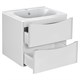 VINCEA База под раковину Paola 600 подвесная, 2 выкатных ящика soft close, G.White VMC-2P600GW - фото 320601