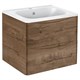 VINCEA База под раковину Paola 600 подвесная, 2 выкатных ящика soft close, V.Oak VMC-2P600VO - фото 320626