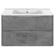 VINCEA База под раковину Paola 800 подвесная, 2 выкатных ящика soft close, Beton VMC-2P800BT