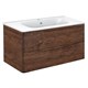 VINCEA База под раковину Paola 1000 подвесная, 2 выкатных ящика soft close, R.Wood VMC-2P100RW - фото 320665