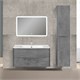 VINCEA База под раковину Paola 1000 подвесная, 2 выкатных ящика soft close, Beton VMC-2P100BT - фото 320667