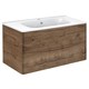 VINCEA База под раковину Paola 1000 подвесная, 2 выкатных ящика soft close, V.Oak VMC-2P100VO - фото 320675