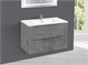VINCEA База под керамическую раковину Mia 800 подвесная, 2 выкатных ящика soft close, Beton VMC-2MC800BT