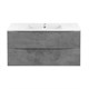 VINCEA База под керамическую раковину Mia 1000 подвесная, 2 выкатных ящика soft close, Beton VMC-2MC100BT