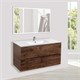 VINCEA База под керамическую раковину Mia 1000 подвесная, 2 выкатных ящика soft close, R.Wood VMC-2MC100RW - фото 320809