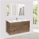 VINCEA База под керамическую раковину Mia 1000 подвесная, 2 выкатных ящика soft close, V.Oak VMC-2MC100VO - фото 320816