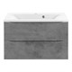 VINCEA База под раковину Mia 750 подвесная, 2 выкатных ящика soft close, Beton VMC-2MA750BT