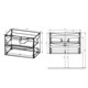 VINCEA База под раковину Mia 750 подвесная, 2 выкатных ящика soft close, Beton VMC-2MA750BT