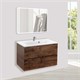 VINCEA База под раковину Mia 750 подвесная, 2 выкатных ящика soft close, R.Wood VMC-2MA750RW - фото 320868