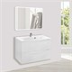 VINCEA База под раковину Mia 800 подвесная, 2 выкатных ящика soft close, G.White VMC-2MA800GW - фото 320905