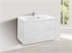 VINCEA База под раковину Mia 800 подвесная, 2 выкатных ящика soft close, G.White VMC-2MA800GW - фото 320906