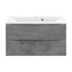 VINCEA База под раковину Mia 900 подвесная, 2 выкатных ящика soft close, Beton VMC-2MA900BT