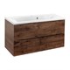 VINCEA База под раковину Mia 900 подвесная, 2 выкатных ящика soft close, R.Wood VMC-2MA900RW - фото 320960