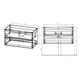 VINCEA База под раковину Mia 900 подвесная, 2 выкатных ящика soft close, R.Wood VMC-2MA900RW - фото 320964