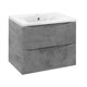 VINCEA База под раковину Mia 600 подвесная, 2 выкатных ящика soft close, Beton VMC-2MA600BT - фото 320987