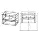 VINCEA База под раковину Mia 600 подвесная, 2 выкатных ящика soft close, Beton VMC-2MA600BT - фото 320988