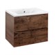 VINCEA База под раковину Mia 600 подвесная, 2 выкатных ящика soft close, R.Wood VMC-2MA600RW - фото 320995