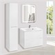 VINCEA База под раковину Mia 650 подвесная, 2 выкатных ящика soft close, G.White VMC-2MA650GW - фото 321010