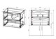 VINCEA База под керамическую раковину Mia Slim 800 подвесная, 2 выкатных ящика soft close, V.Oak VMC-2MC800S1VO - фото 321135