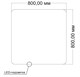 VINCEA Зеркало LED VLM-3BE8008-2 800х800 c сенсорным выключателем и диммером, антизапотевание VLM-3BE8008-2 - фото 321262