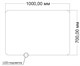VINCEA Зеркало LED VLM-3BE1007-2 1000х700 c сенсорным выключателем и диммером, антизапотевание VLM-3BE1007-2 - фото 321286