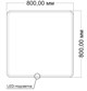 VINCEA Зеркало LED VLM-3VC8008 800х800 c сенсорным выключателем и диммером VLM-3VC8008 - фото 321367