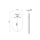VINCEA Зеркало LED VLM-3AU100 600х1000 c сенсорным выключателем и диммером VLM-3AU100 - фото 321565