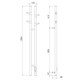 VINCEA Полотенцесушитель электрический VTD-1D2GE 25х130, графит, таймер VTD-1D2GE - фото 321861
