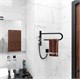 VINCEA Полотенцесушитель электрический VTD-1P1BE 39x25, черный, таймер VTD-1P1BE - фото 321865