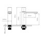 VINCEA Смеситель для раковины Vogue VBF-4V3MB, черный VBF-4V3MB - фото 322135