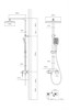 VINCEA Душевая стойка Dice VSFS-4C12BN с изливом, брашированный никель VSFS-4C12BN - фото 322279