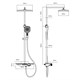 VINCEA Душевая стойка VSFS-411CH с изливом, хром VSFS-411CH - фото 322299