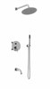 VINCEA Душевой комплект Villa VSFW-1VL3CH встраиваемый, 3 режима, хром VSFW-1VL3CH - фото 322302