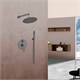 VINCEA Душевой комплект Desire VSFW-1D1GM, встраиваемый, 2 режима, вороненая сталь VSFW-1D1GM - фото 322329