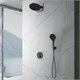 VINCEA Душевой комплект Inspire VSFW-3I22MT5GM встраиваемый, термостат, двухрежимный, вороненая сталь VSFW-3I22MT5GM - фото 322574