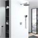 VINCEA Душевой комплект Inspire VSFW-3I22MT2CH встраиваемый, термостатический, двухрежимный, хром VSFW-3I22MT2CH - фото 323736