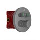 VINCEA Встраиваемый смеситель для душа VSCV-322T-MGM двухфункциональный, термостатический, вороненая сталь VSCV-322T-MGM - фото 324778