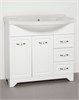 STYLE LINE Тумба с раковиной Style Line Олеандр-2 90 (3 ящ.) под умывальник Эльбрус 90, белая ЛС-00000241 - фото 324957