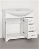 STYLE LINE Тумба с раковиной Style Line Олеандр-2 90 (3 ящ.) под умывальник Эльбрус 90, белая ЛС-00000241 - фото 324958