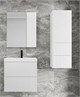 STYLE LINE Тумба подвесная "Стокгольм 60", Classic 60, (2 ящ.) белый рифленый софт, PUSH ЛС-00002307