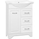 STYLE LINE Тумба напольная Олеандр-2 65 (3 ящ.) под умывальник Байкал 65, белая ЛС-00000047