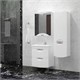 STYLE LINE Тумба подвесная "Жасмин 2" (2 ящ.), Комо 50, Люкс белая, PLUS ЛС-000010039
