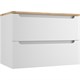 STYLE LINE Тумба подвесная "Бали 80" 2 ящика со столешницей БЕЛЫЙ СОФТ ЛС-00002339