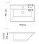STYLE LINE Раковина для мебели Andrea Classic 600 (отдельно не продается) ЛС-00000721