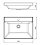 STYLE LINE Раковина для мебели ASTI 600x450 (отдельно не продается) СС-00002467