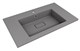 STYLE LINE Раковина для мебели LINE 800*480 кварц, серый шелк (отдельно не продается) СС-00002461