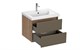 CERSANIT Тумба под раковину подвесная CLASSIC RIBBLE 60 для COMO 60 коричневый (69279) 69279