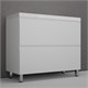 STYLE LINE Тумба напольная "Манхэттен 100" ЭМАЛЬ под ASTI 100 2 ящика PLUS белый матовый ЛС-00002368